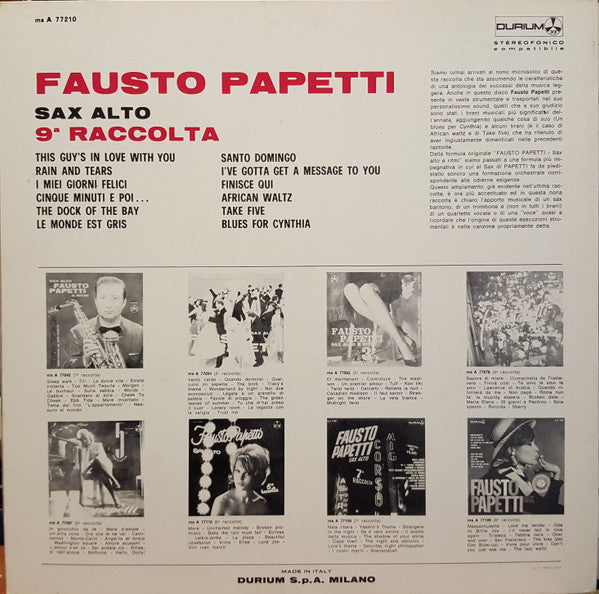 Fausto Papetti - 9a Raccolta (LP, Album)