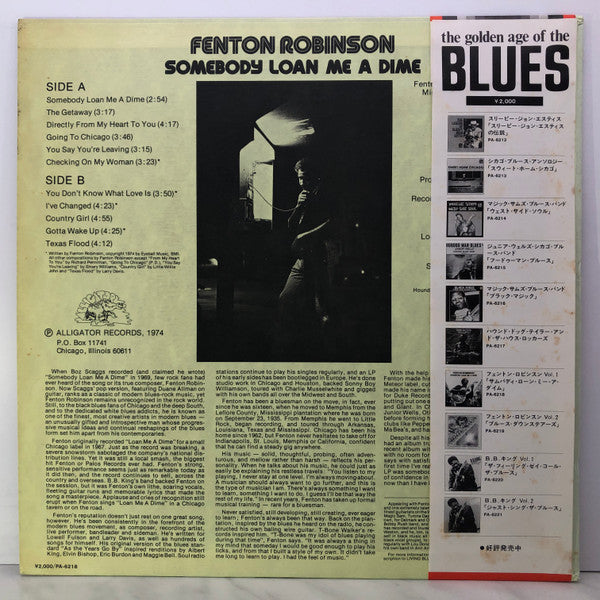 Fenton Robinson - Somebody Loan Me A Dime (LP, Album)