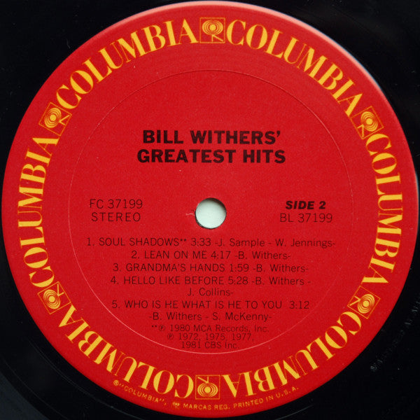 Bill Withers - Bill Withers' Greatest Hits (LP, Comp, San)