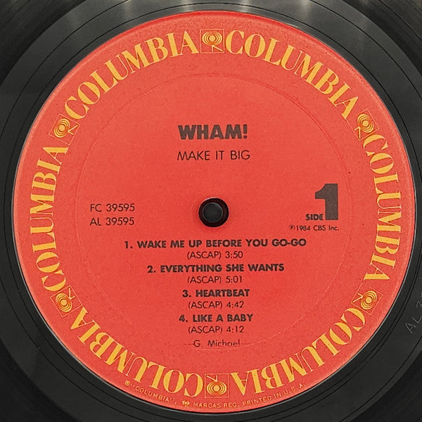 Wham! - Make It Big (LP, Album, Pit)