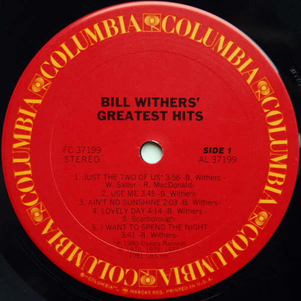 Bill Withers - Bill Withers' Greatest Hits (LP, Comp, San)