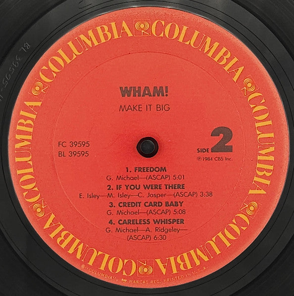 Wham! - Make It Big (LP, Album, Pit)
