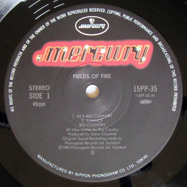 Big Country - Fields Of Fire (12"", Comp)