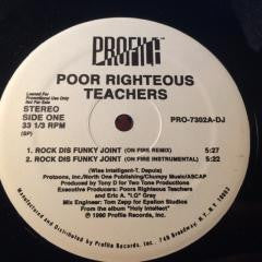 Poor Righteous Teachers - Rock Dis Funky Joint (12"", RE)