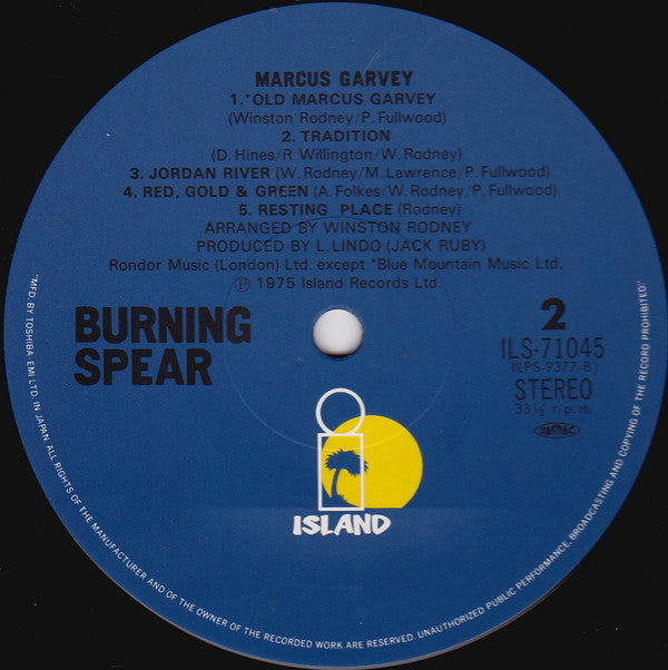 Burning Spear - Marcus Garvey (LP, Album)