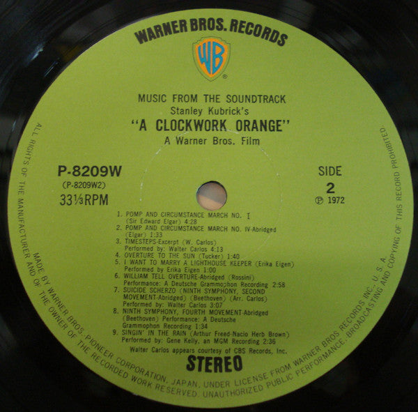 Various - Stanley Kubrick's A Clockwork Orange (LP, Album) – mion.records