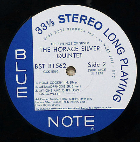 Horace Silver Quintet* - The Stylings Of Silver (LP, Album, RE)