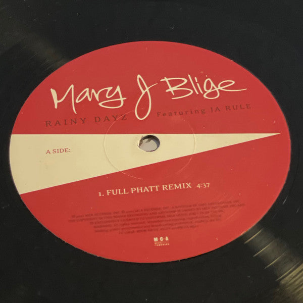 Mary J. Blige Featuring Ja Rule - Rainy Dayz (12"")