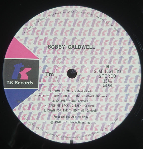 Bobby Caldwell - Bobby Caldwell (LP, Album)