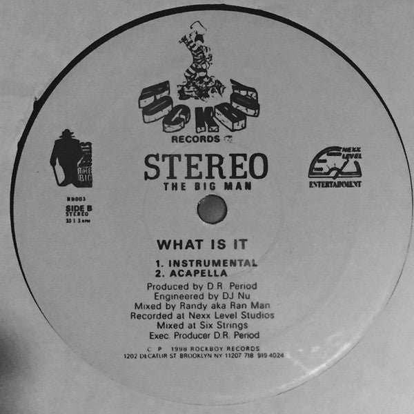 Stereo The Big Man - What Is It (12"", Single)