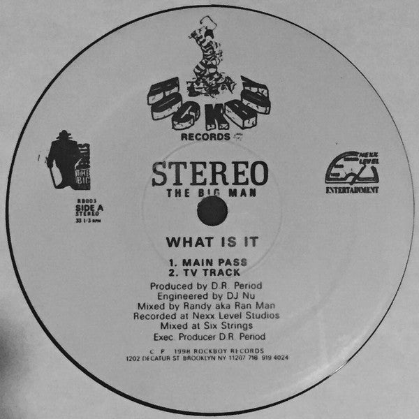 Stereo The Big Man - What Is It (12"", Single)