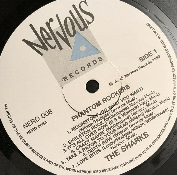 The Sharks - Phantom Rockers (LP, Album, RP)