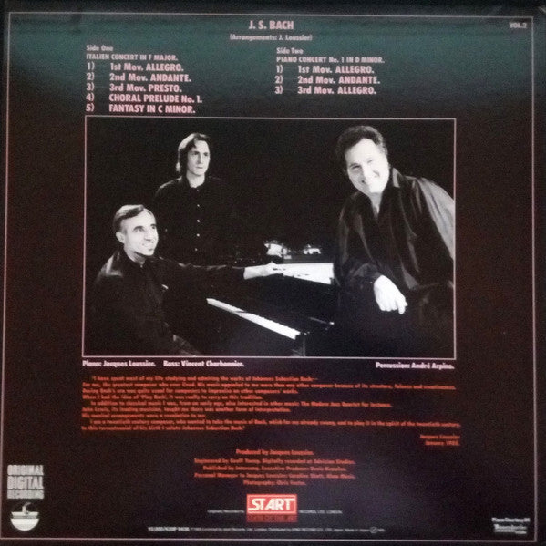 Jacques Loussier - The Newest Play Bach: In Digital Recording Volum...