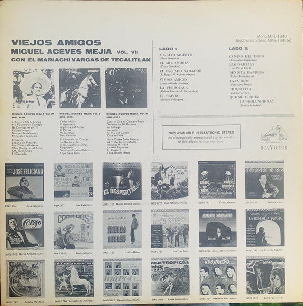 Miguel Aceves Mejia - Viejos Amigos Vol. VII(LP, Album)
