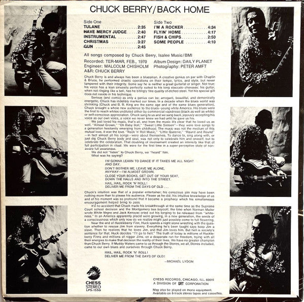 Chuck Berry - Back Home (LP, Album)