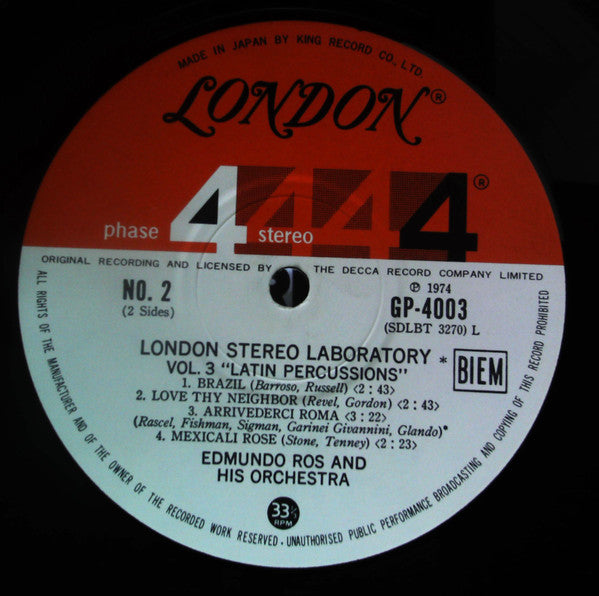 Edmundo Ros & His Orchestra - London Stereo Laboratory, Vol. 3 - La...