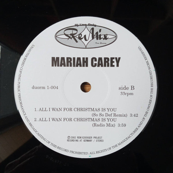 Mariah Carey - Emotions /  All I Want For Christmas Is You(12", Promo)
