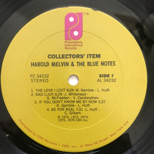 Harold Melvin And The Blue Notes - Collectors' Item (All Their Grea...