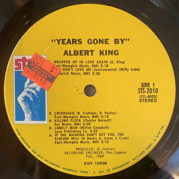 Albert King - Years Gone By (LP, Album, Pit)