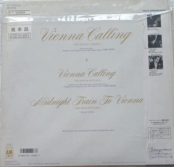 Falco - Vienna Calling (12"", Single, Promo)