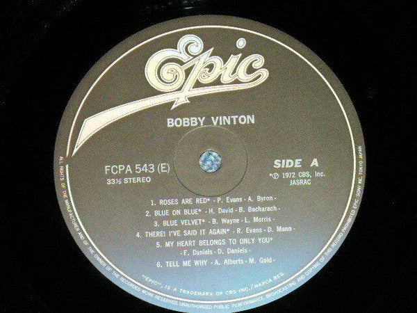 Bobby Vinton - Bobby Vinton (LP, Comp, Club)