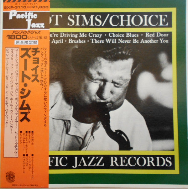 Zoot Sims - Choice (LP, Album, Mono, RE)