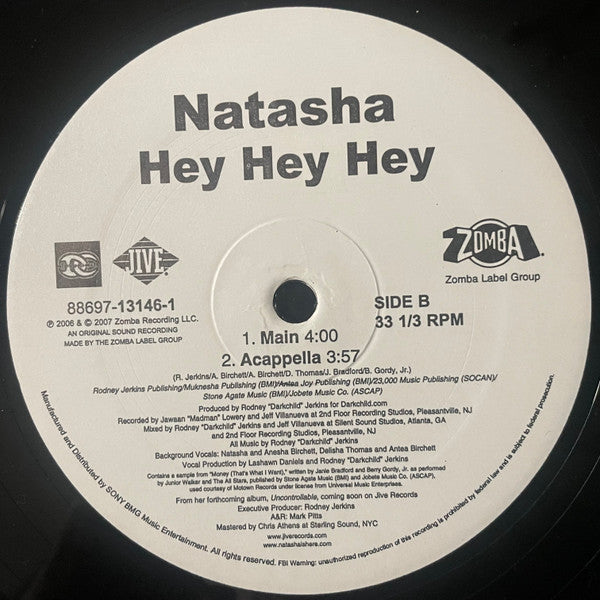 Natasha (7) - Hey Hey Hey (12"")