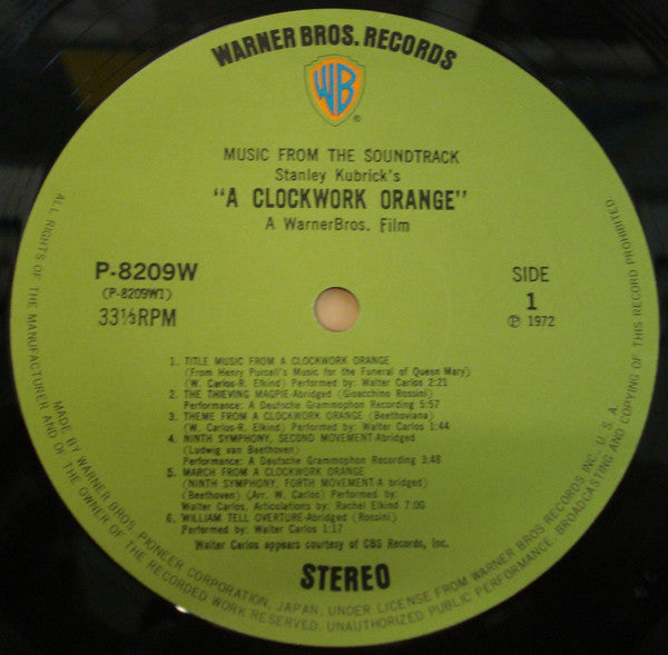 Various - Stanley Kubrick's A Clockwork Orange (LP, Album) – mion.records