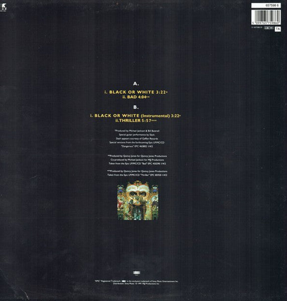 Michael Jackson - Black Or White (12"", Single)