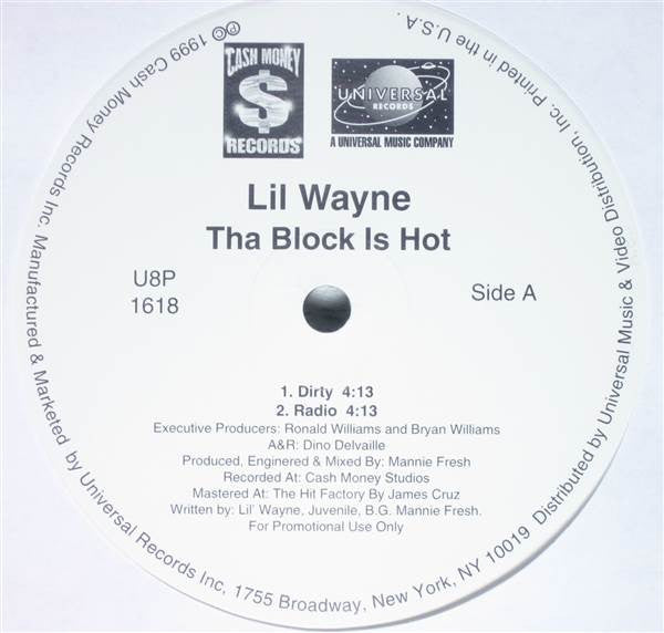 Lil Wayne - The Block Is Hot (12"", Promo)