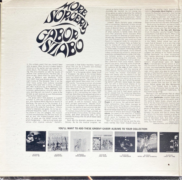 Gabor Szabo - More Sorcery (LP, Album, Gat)