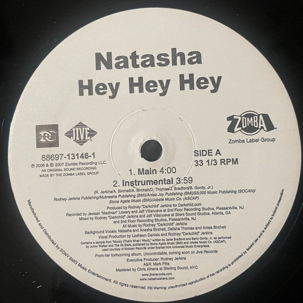 Natasha (7) - Hey Hey Hey (12"")