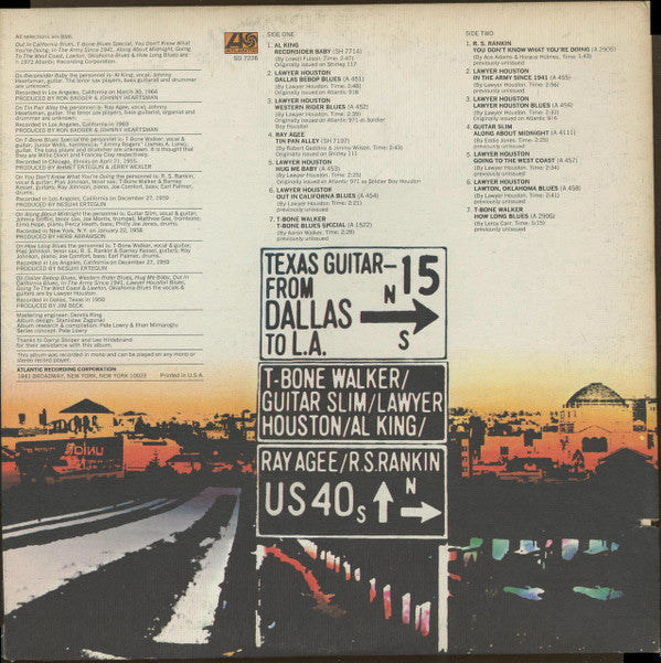 Various - Texas Guitar - From Dallas To L.A. (LP, Album, Comp, Mono)