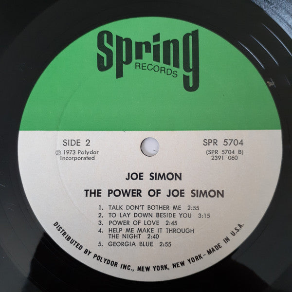 Joe Simon - The Power Of Joe Simon (LP, Album, Mon)