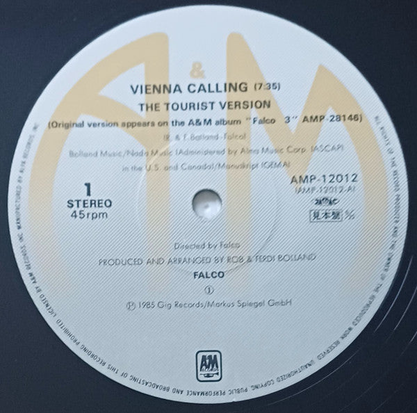 Falco - Vienna Calling (12"", Single, Promo)