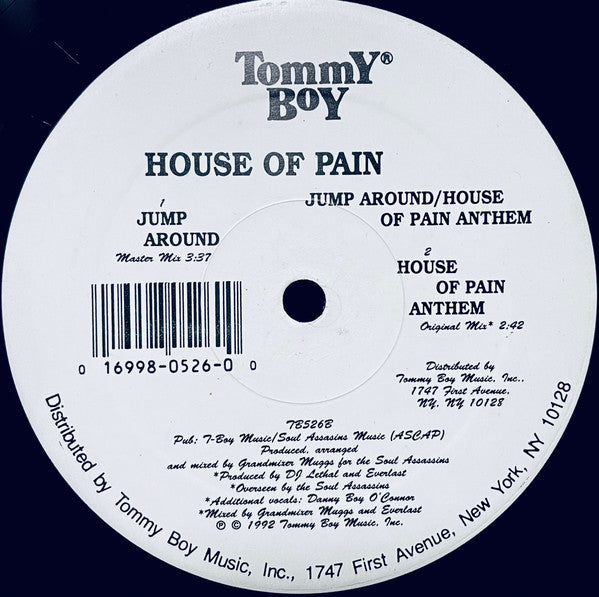 House Of Pain - Jump Around / House Of Pain Anthem (12"", RE)