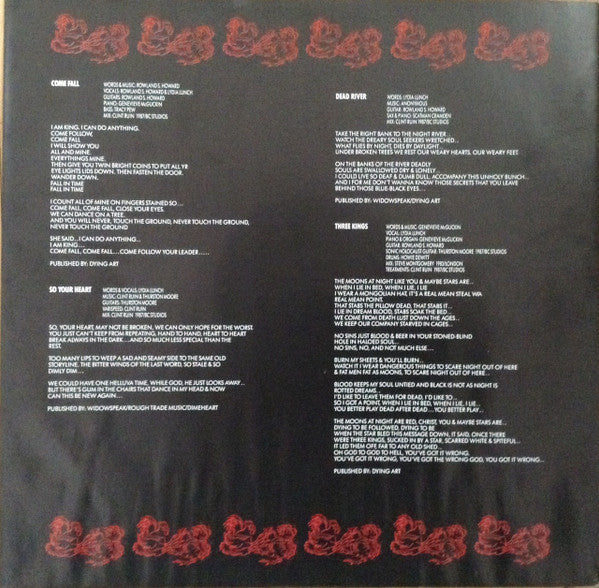 Lydia Lunch - Honeymoon In Red (LP, Album)