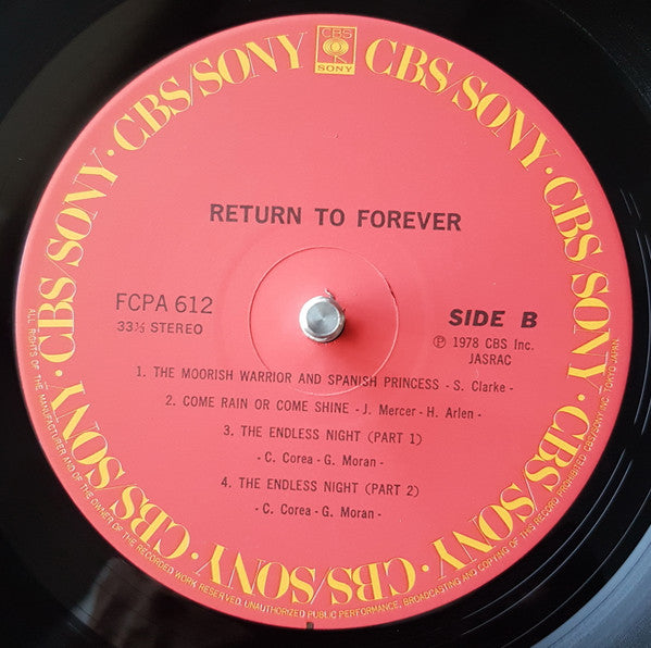 Return To Forever - Return To Forever (LP, Album, Club, RE)