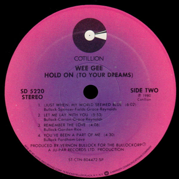 Wee Gee - Hold On (To Your Dreams) (LP, Album, SP )