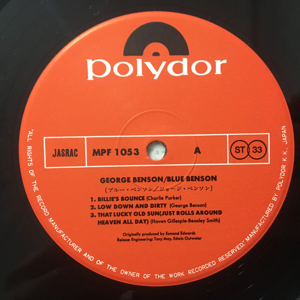 George Benson - Blue Benson (LP, Comp)