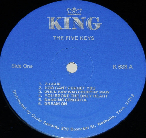 The Five Keys - The Five Keys (LP, Album, Mono, RE)