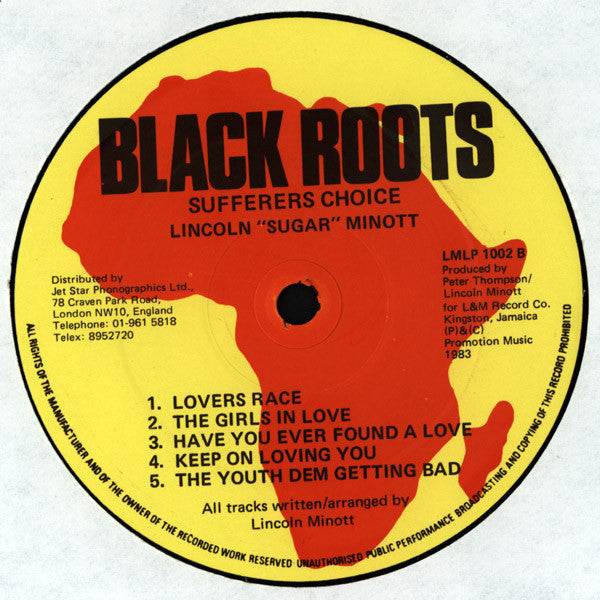 Sugar Minott - Sufferer's Choice (LP, Album)