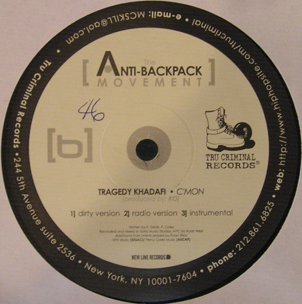 151 Proof / Tragedy Khadafi - 151 Excuses / C'MON (12"")