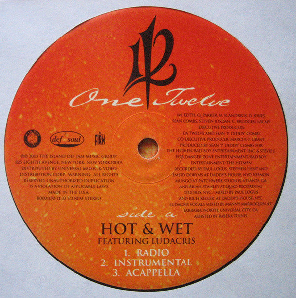112 Featuring Ludacris - Hot & Wet (12"", Single)