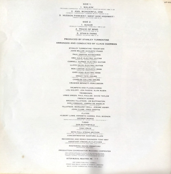 Stanley Turrentine - West Side Highway (LP, Album, Promo)
