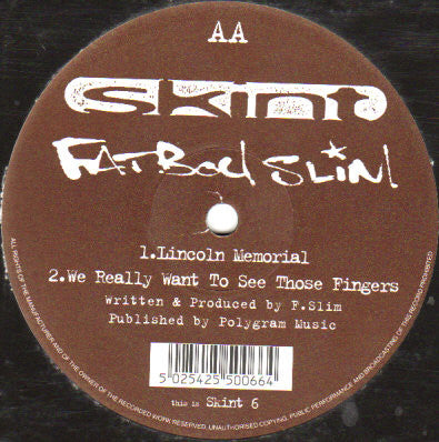 Fatboy Slim - Everybody Needs A 303 (12"")