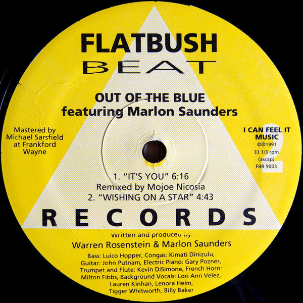 Out Of The Blue - It's You / Wishing On A Star(12")