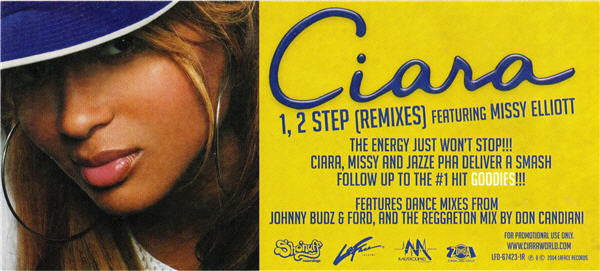 Ciara (2) - 1,2 Step (Remixes) (12"", Promo)