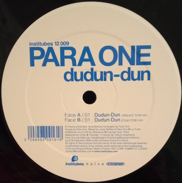 Para One - Dudun-Dun (12"")