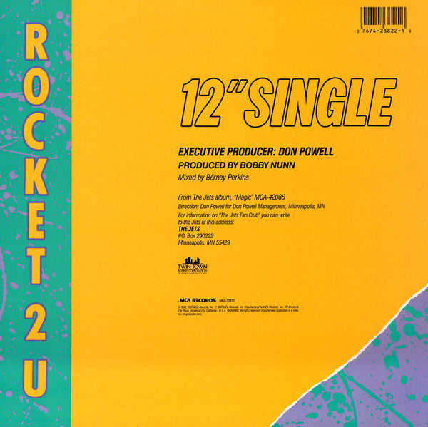 The Jets - Rocket 2 U (12"", Single, Glo)
